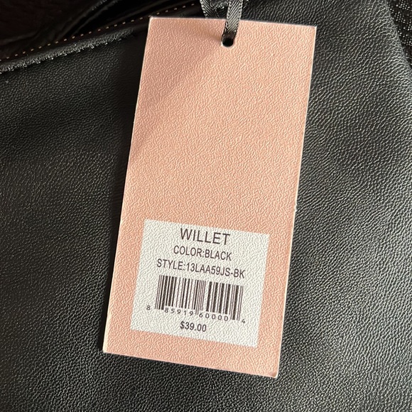 Juicy Couture | Black Wristlet Clutch | OS | NWT | Gold Crown Metal Emblem - Picture 3 of 8